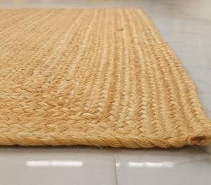 Alfombra Redonda de Yute Tejida a Mano Estilo Boho Chic, Patrón Circular, Fibra Natural, Decoración Rústica para el Hogar - Product Image 2