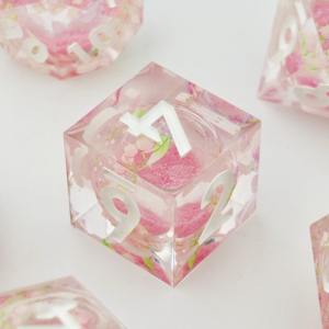 Ensemble de dés en résine haute transparence, dés polyédriques en résine transparente pour jeux de table professionnels de Dungeons and Dragons, dés en gros - Product Image 3