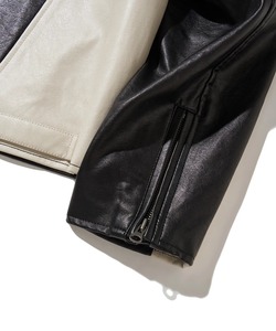 Blouson moto en cuir PU noir pour homme, col montant, fermeture éclair, coupe classique, idéal pour l'automne - Product Image 3