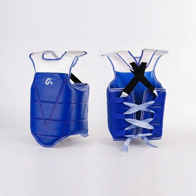 Custom Design and Logo Taekwondo Chest Protector & Guard High Quality Durable Polyester Martial Arts Wear Unisex