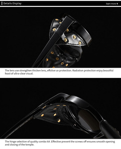 LMA Hot Selling Retro Custom Design Brand Shades Square Women Ins Luxury Men Gafas De Sol UV400 High Quality 2024 <b>Sunglasses</b> - Product Image 5