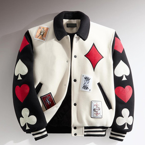 แจ็คเก็ตวาร์ซิตี้คุณภาพสูงสำหรับผู้ชาย ผ้าขนสัตว์ผสมพรีเมียม สไตล์วิทยาลัย ผู้ผลิต OEM รับสั่งผลิตจำนวนมาก - Product Image 6