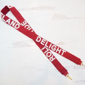 Red Star Pattern Polyester Lanyard With Metal Hook Durable Fashionable Strap For ID <b>Cards</b> Key Holders Phone Straps - Product Image 6
