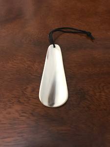 Calzador de Cuerno de Búfalo Auténtico 100% Lujoso Hecho a Mano Ecológico con Tira de Cuero Estilo Moderno Antiguo Tamaño Personalizado - Product Image 3