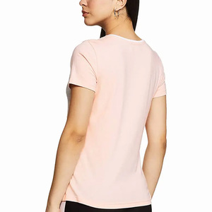 T-shirts d'été pour femmes, confortables, respirants, à manches courtes, de haute qualité, couleur unie, coupe ajustée, service OEM - Product Image 5
