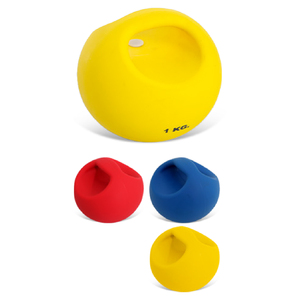 GISCO 1 Kg Ballon lesté portable à poignée unique en plastique pour l'entraînement de la force de préhension, du gainage et des abdominaux, Modèle 59038 - Product Image 1