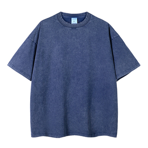 Men's Casual Short Sleeve O-Neck T-Shirt 100% Cotton Jersey Fabric Breathable Oversized Fit - Product Image 3