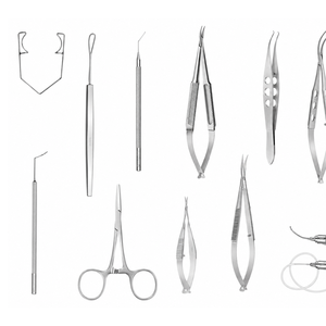 Ensemble d'instruments chirurgicaux pour la cataracte de qualité médicale, 13 pièces, réutilisables, en acier inoxydable, kit de chirurgie ophtalmique, CE ISO OEM ODM disponible - Product Image 4