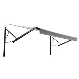 Motorized RV <b>Awning</b> Complete Kit 17.06FT <b>Electric</b> Retractable Aluminum Frame Waterproof PVC Fabric - Product Image 1