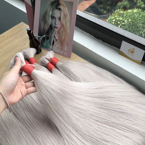 Minh Khang Premium Hair Ofrece Cabello Natural Liso Remy de Alta Calidad de Vietnam, Suave, Sedoso, Sin Procesar, Virgen, de Lujo, 100g - Product Image 1