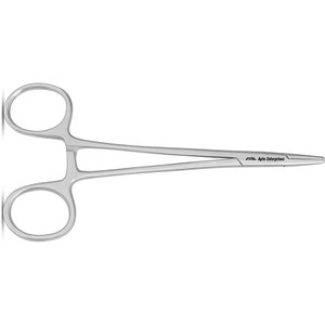 Portaagujas Mayo Hegar de 5.5 Pulgadas con Bloqueo Fuerte y Mordazas Dentadas, Autoclavable, Acero Inoxidable de Grado Quirúrgico - Product Image 3