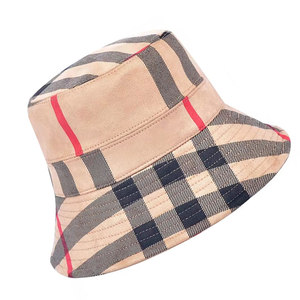 Sombrero de Pescador a Cuadros de Lona de Algodón Unisex para Adultos, Casual de Primavera/Verano - Product Image 2