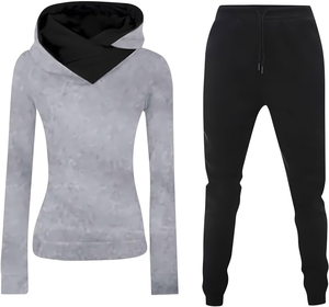women Tracksuits Jogging <b>Top</b> Bottom Casual Wear <b>Sweat</b> Suit Hoodie & Trousers 2pcs Set Tracksuits for women - Product Image 4