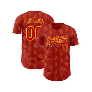 Uniformes de Béisbol Transpirables para Hombre, 100% Poliéster, Jersey Cosido, Colores y Logotipos Personalizados, Impresión Digital Sublimada, Tallas Grandes - Product Image 3