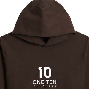 Sweat-shirt à capuche en molleton coupe décontractée couleur marron chocolat, en mélange de coton doux, pull à capuche décontracté, chaud, unisexe, streetwear - Product Image 5