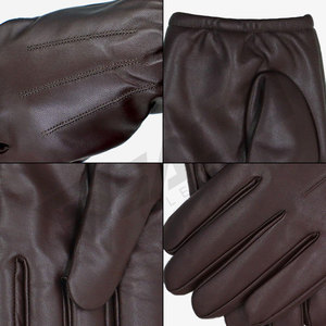 ถุงมือขับรถหนังแท้แบบสั่งทำพิเศษสำหรับผู้ชาย ถุงมือขับรถแบบวินเทจเจาะรูระบายอากาศได้ดี  แบบคลาสสิคสไตล์นักแข่ง - Product Image 6