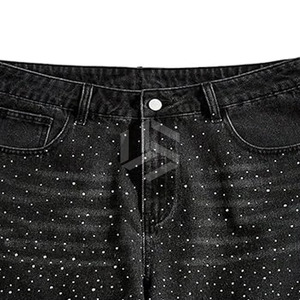 Streetwear <b>Men</b> Casual Denim <b>Jeans</b> Shorts / Custom High Quality Vintage Acid Washed Summer Gym Running Quick Dry Breathable - Product Image 6