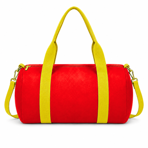 Custom NSPDK Sorority Tote <b>bag</b> Red and gold Embroidered Logo Daily Use Large Capacity Nylon polyester <b>duffel</b> <b>bag</b> - Product Image 3