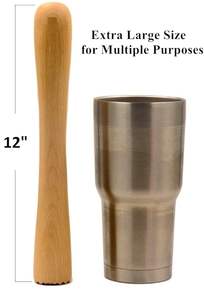 Muddler de bar con acabado pulido, muddler de bar con acabado mate, muddler de bar con acabado brillante, muddler de bar con acabado natural - Product Image 3