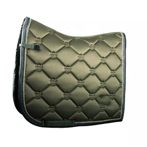 Equestrian Fashion Style Horse Riding Saddle Pads Customized Satin Fabric High Quality Cotton Fabric Horse Saddle Pad - Product Image 6