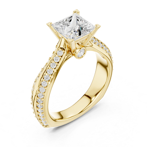 Anillo de Oro Blanco de 14K con Diamante Cultivado en Laboratorio, Corte Redondo, para Mujer |   Ropa de Uso Diario |   Diamante Cultivado Nuevo - Product Image 5