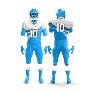 Tenue d'équipe de football américain pour adultes, respirante, grande taille, manches courtes, séchage rapide, ensembles imprimés, style unique, prix abordable - Product Image 1