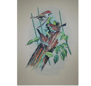 Peintures élégantes peintes à la main alliant art contemporain et traditionnel pour la décoration murale de la maison ou du bureau - Product Image 3