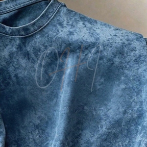 Camiseta Personalizada de Estilo Vintage, Lavada, con Cuello Redondo, Ecológica, Transpirable, de Secado Rápido, de Algodón, Informal, de Manga Corta, Holgada, para el Verano - Product Image 2