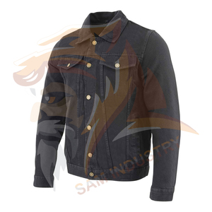 Hot Selling Product New Design Men's Cotton Made Jeans Jacket Premium Quality <b>Material</b> Made Men <b>Denim</b> Jackets - Product Image 3