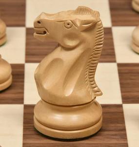 Pions d'échecs Staunton américains de qualité supérieure, ensemble de 4,1 pouces avec pions lourds en bois, au meilleur prix - Product Image 5