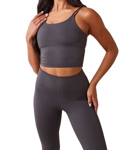 Conjunto de Yoga para Mujer, Logotipo Personalizado, Sujetador Deportivo y Leggings, Ropa Deportiva de Alto Rendimiento, Proveedor Mayorista - Product Image 1