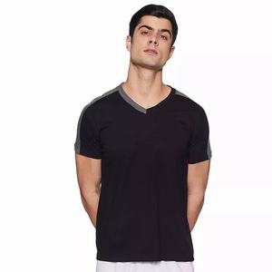 T-shirt décontracté en coton pour homme, streetwear, impression de logo personnalisé, tissé uni, respirant, séchage rapide, manches courtes, haute qualité - Product Image 2