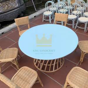 Meilleure vente Ensemble de salle à manger en rotin fait main au design moderne Chaise de patio extérieure pour bébé pour enfants Ensembles de meubles pour hôtels - Product Image 5