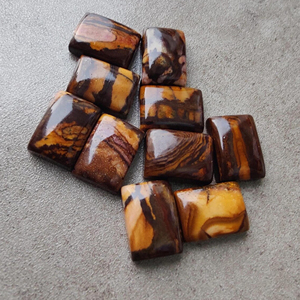 Cabujón de Jaspe Biggs Natural, Forma Rectangular, Parte Posterior Plana, Calibrado, Piedra Preciosa AAA+ para Joyería, Todos los Tamaños Disponibles - Product Image 5