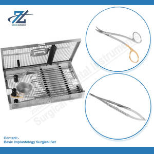 Juego Quirúrgico Básico de Implantología, Kit de Instrumentos Quirúrgicos Dentales de Acero Inoxidable, Reutilizable para Uso Hospitalario - Product Image 3