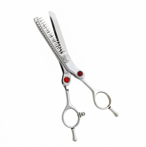 Ciseaux de coiffure professionnels 10 dents en acier inoxydable de haute qualité pour la texture des cheveux, ciseaux à effiler pour salon de coiffure, personnalisables OEM/ODM - Product Image 2