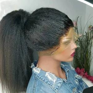 Perruque de cheveux brésiliens Remy de qualité supérieure, avec ligne de cheveux définie, mèches douces, bords en C, double trame machine, pointes double drawn, permanente, toutes couleurs - Product Image 1