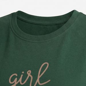 T-shirt pour femme de qualité supérieure en gros, décontracté d'été, respirant, en tissu satiné doux, à manches courtes, col rond, personnalisable, tendance - Product Image 4