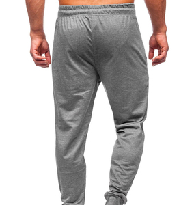 Pantalon cargo sport décontracté en molleton brodé écoresponsable, taille mi-haute, devant plat, coupe ample longue, avec cordon de serrage - Product Image 4
