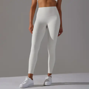 Leggings de yoga pour femmes grande taille, taille haute, séchage rapide, en Spandex/Nylon de haute qualité, pour la course à pied, le fitness, la gym et le sport - Product Image 1