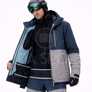 Combinaison de ski Polartec sur mesure OEM la plus vendue, grande taille, vêtements de snowboard d'hiver, imperméable, coupe-vent, respirant, écologique - Product Image 4