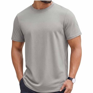 Camisetas Casuales de Manga Corta para Hombre, 100% Algodón, Cuello Redondo, Logotipo Frontal, Secado Rápido - Product Image 3