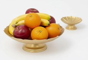 Cuencos Decorativos con Acabado Dorado de Primera Calidad para Decoración del Hogar, Cuenco Metálico Multiusos para Pooja, Centro de Mesa para Servir Frutas - Product Image 3