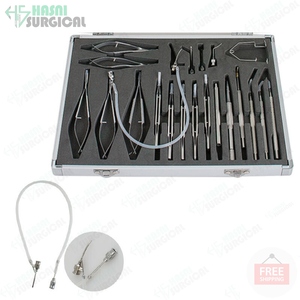 Juego de 21 Piezas de Instrumentos Quirúrgicos Oftálmicos de Clase I para Cirugía de Cataratas, Acero Inoxidable, Aprobado por CE e ISO, Hasni Surgical - Product Image 5
