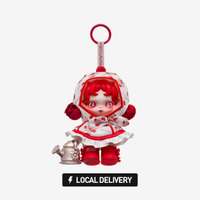 Porte-clés pendentif en peluche officiel POP MART SKULLPANDA Série Amid Flowers, cadeau de collection