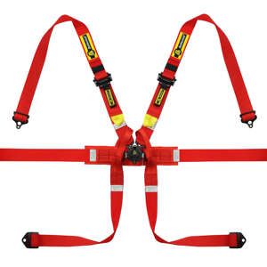 Ceinture de sécurité de course à 6 points en polyester certifiée FIA 8853-2016, 2 pouces, longue durée de vie pour voiture de course RCU-1004W - Product Image 1