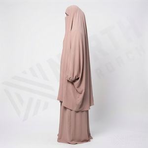 2025 OEM Kimono Abaya pour femmes musulmanes, en tissu polyester épais, doux et très extensible, col en V, manches longues, pour fêtes, Ramadan, mariages - Product Image 3