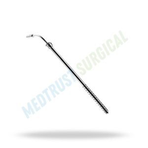 Tube d'aspiration Poole courbé de 20 cm de long et de 10 mm de diamètre, instrument chirurgical pour la chirurgie générale et abdominale - Product Image 4