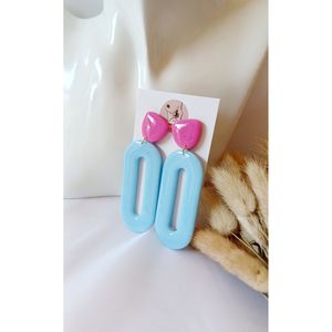Handmade <b>Resin</b> <b>Earrings</b> Durable Artistic Crystal Fashion Accessories for Party Wear - Product Image 2