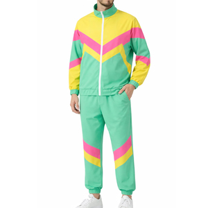 Conjunto Deportivo Ligero para Hombre, Chaqueta Cortavientos con Cremallera y Pantalones Jogger con Cintura Elástica, Transpirable, a Bajo Precio - Product Image 1